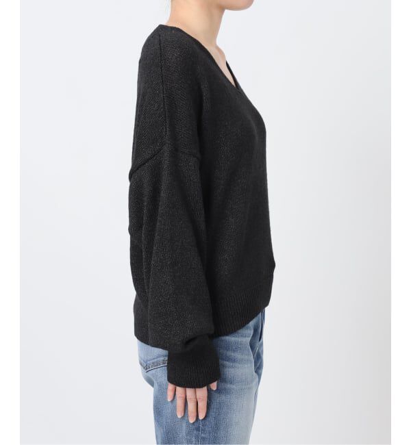 Spick and Span「レーヨンペーパーヤーンVネックプルオーバー」|ニット・セーター|