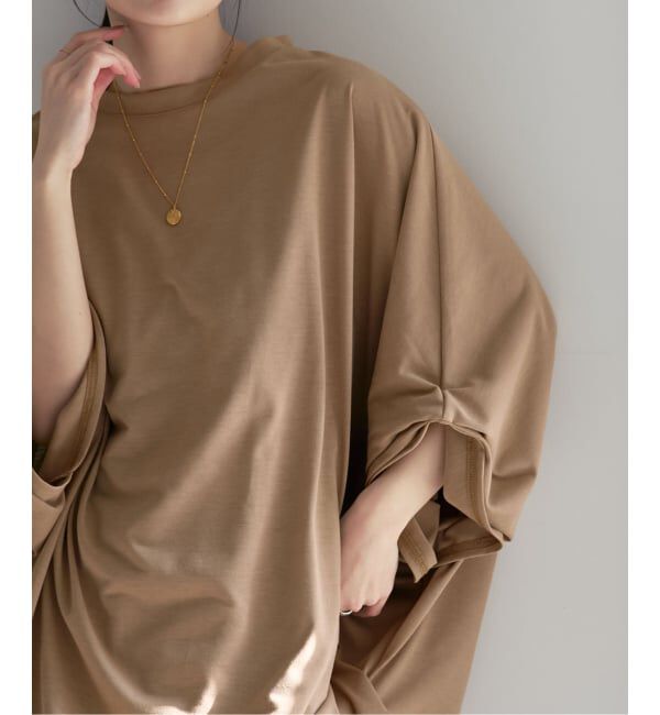 NOBLE「COG THE BIGSMOKE/コグザビッグスモーク NARIAH TUCKED SLEEVE TOP」|Tシャツ・カットソー|ベージュ