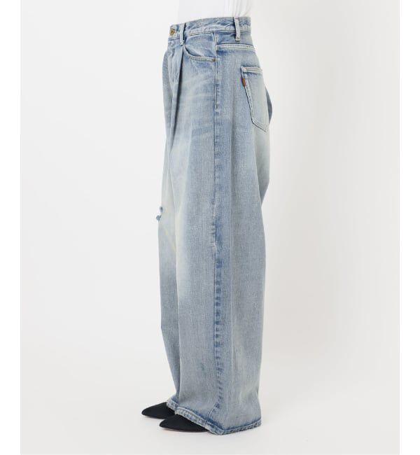 Spick and Span「《WEB限定 / 追加2》5 1/2 TUCKBARREL DENIM」|デニム|