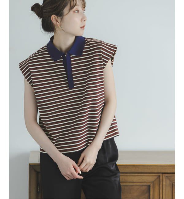 NOBLE「《NOBLE別注》STAR&STRIPEスターアンドストライプ マルチボーダープルオーバー」|Tシャツ・カットソー|ネイビー