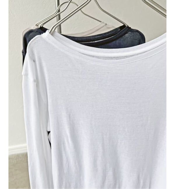 Spick and Span「《新色有り /  追加予約》シアーボートネックプルオーバー」|Tシャツ・カットソー|