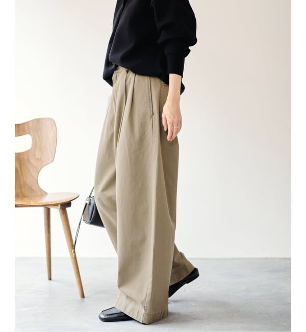 FRAMeWORK「≪予約≫SLOUCHY LIGHT CHINO パンツ」|チノ|