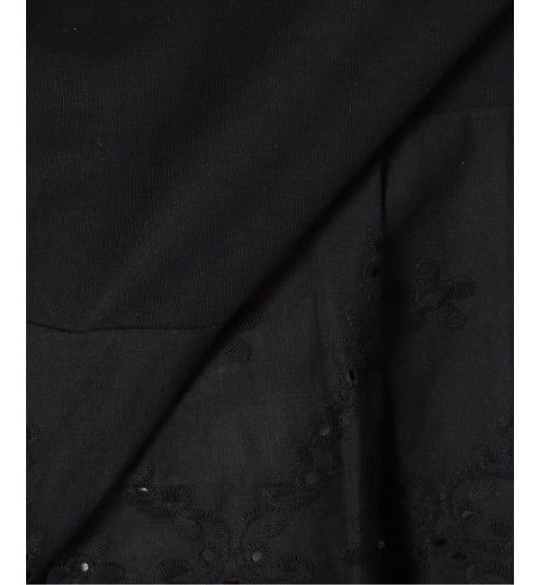Spick and Span「《一部店舗+WEB限定 / 予約》カットワークレースペプラムTシャツ」|Tシャツ・カットソー|