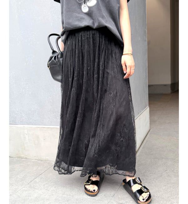 Spick and Span「《一部店舗+WEB限定 / 予約》2WAYレースギャザースカート」|スカート|