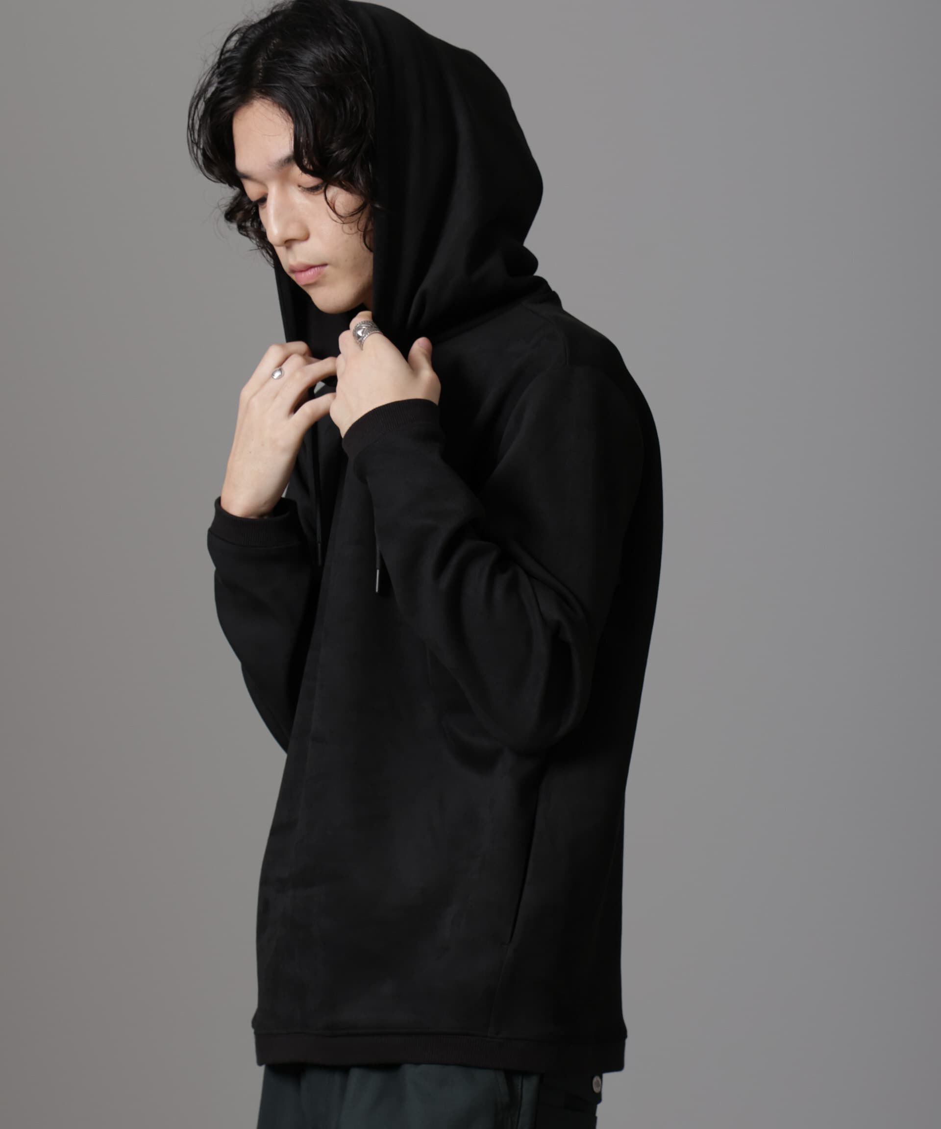 nano･universe「フェイクスエードフーディー 長袖」|Tシャツ・カットソー|