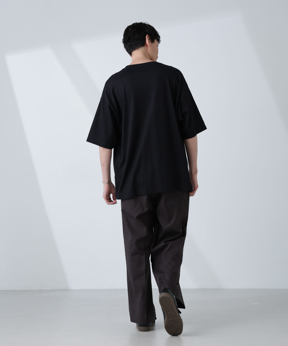 nano･universe「WEB限定/Anti Soaked(R)  汗染み防止 クルーネック ビッグシルエットTシャツ」|Tシャツ・カットソー|