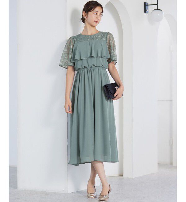 ANY SIS「【Lily Calin】ラッフルディテール ドレス」|ドレス|