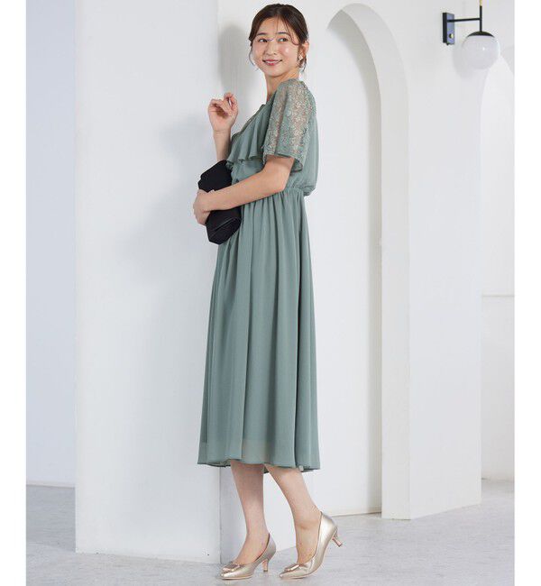 ANY SIS「【Lily Calin】ラッフルディテール ドレス」|ドレス|