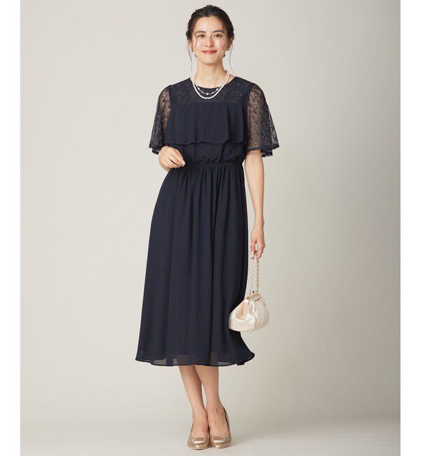 ANY SIS「【Lily Calin】ラッフルディテール ドレス」|ドレス|