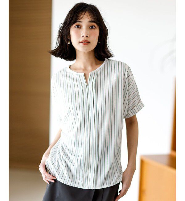 ANY SIS「ジョーゼットフロントタック プルオーバー」|Tシャツ・カットソー|