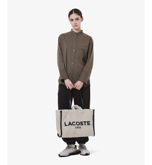 LACOSTE「ロングカフススタンドカラーシャツ」|シャツ・ブラウス|
