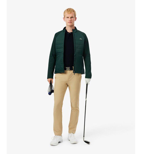 LACOSTE「防風 ハイネックキルティングナイロンゴルフジャケット」|スウェット・ジャージ|