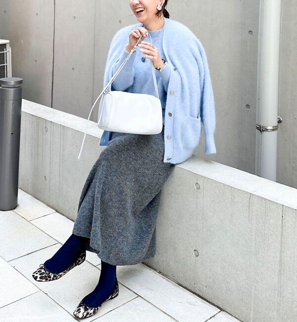NOLLEY'S sophi「カシミヤ混ヘアリーVネックカーディガン」|カーディガン|