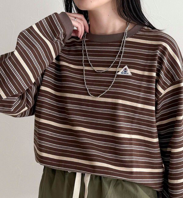 fredy emue「【GEVACO/ゲバコ】ボーダー天竺ベーシックロングスリーブTシャツ」|Tシャツ・カットソー|