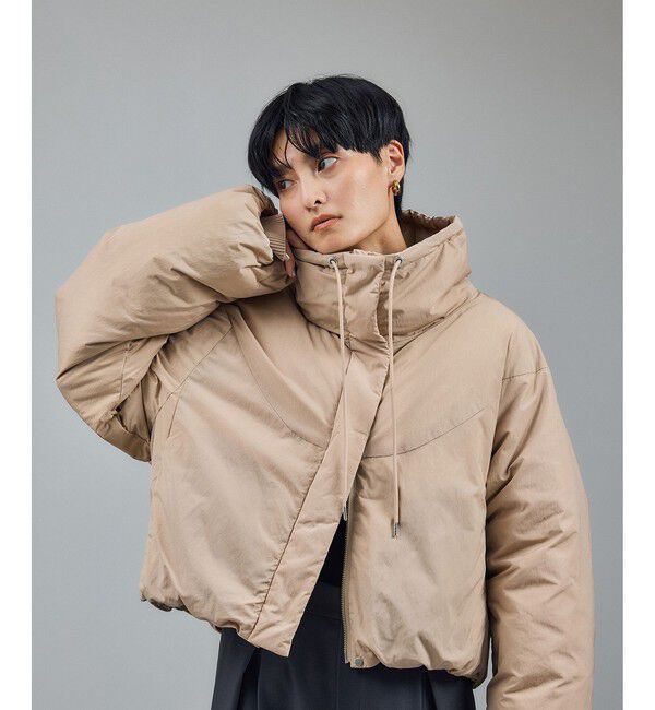 SALON adam et rope'「[GREENDOWN（グリーンダウン）]クロップドダウンブルゾン/ 撥水加工」|ダウン|ベージュ(27)