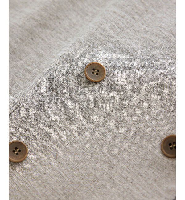 SALON adam et rope'「【WEB限定】リネンライクハーフスリーブジャケット / セットアップ対応」|テーラードジャケット|