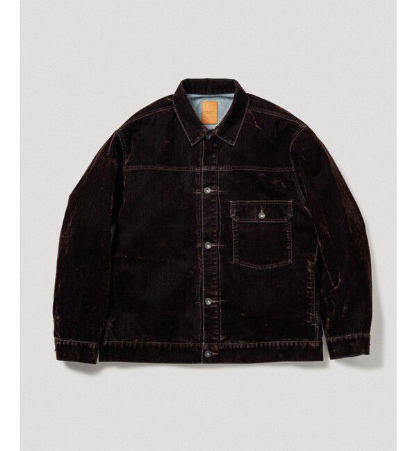 ADAM ET ROPE'「【ISKO】フロッキー デニムジャケット / ADAM ET ROPE' JEANS -PERS-」|デニムジャケット|ブラウン系(21)