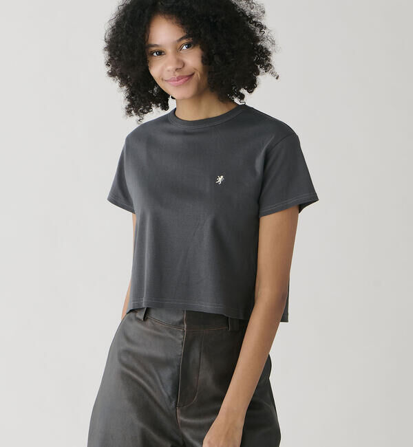 GYMPHLEX「Gymphlex | スムースコットン コンパクトTシャツ WOMEN」|Tシャツ・カットソー|