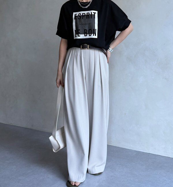  「【WEB限定】オーガンジーロゴTEE」|Tシャツ・カットソー|