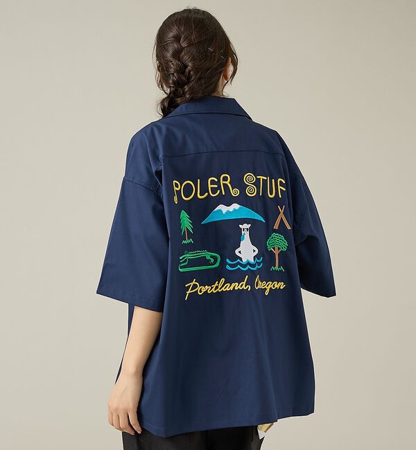 ABAHOUSE「【POLeR/ポーラー】TOURIST SHIRT2/スーベニア/ボーリング/6」|シャツ・ブラウス|