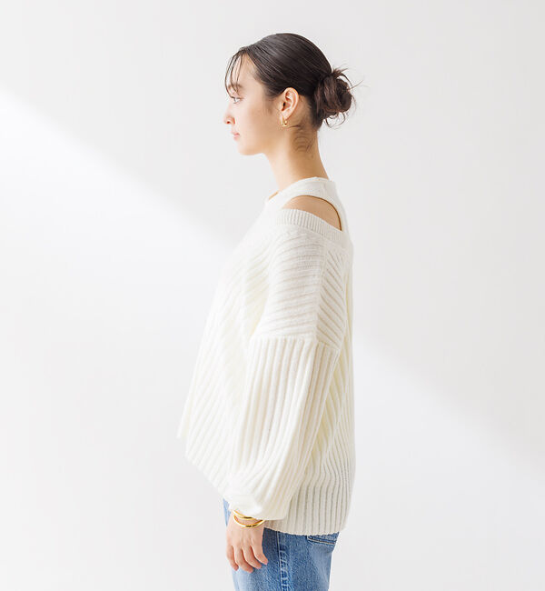Rouge vif「Vネックリブニット アンサンブル」|ニット・セーター|
