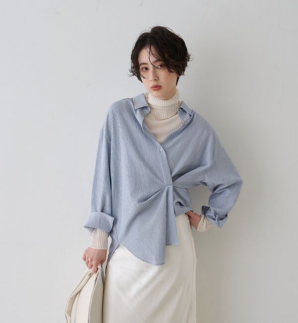 Rouge vif「【一部店舗限定】アシンメトリー変形2WAYシャツ」|シャツ・ブラウス|