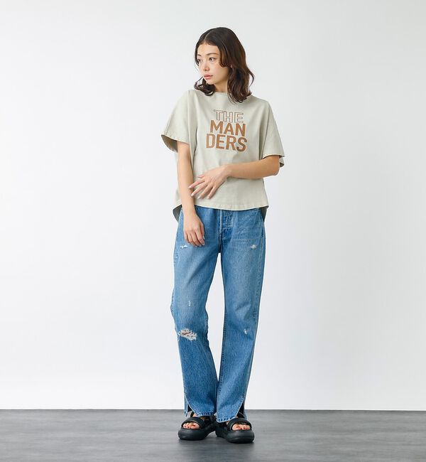 Rouge vif「【157&times;WOADBLUE】Slit Straight / スリット ストレート」|デニム|