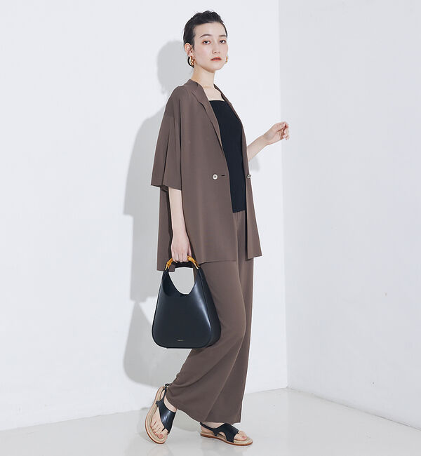 qualite「【セットアップ対応】接触冷感/レーヨンナイロンニットジャケット」|その他|