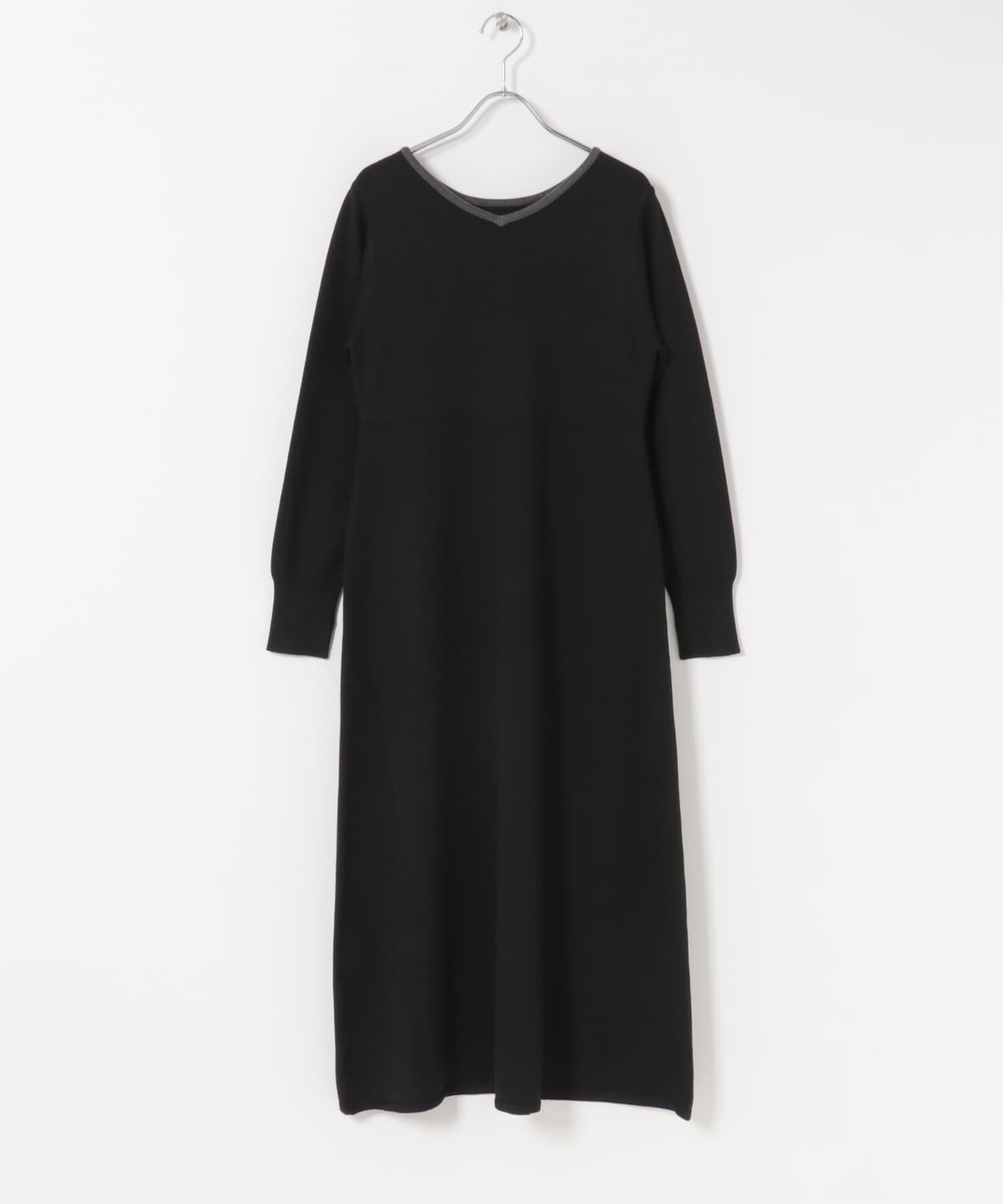 URBAN RESEARCH ROSSO「ウォシャブルフレアシルエットニットワンピース」|ワンピース|