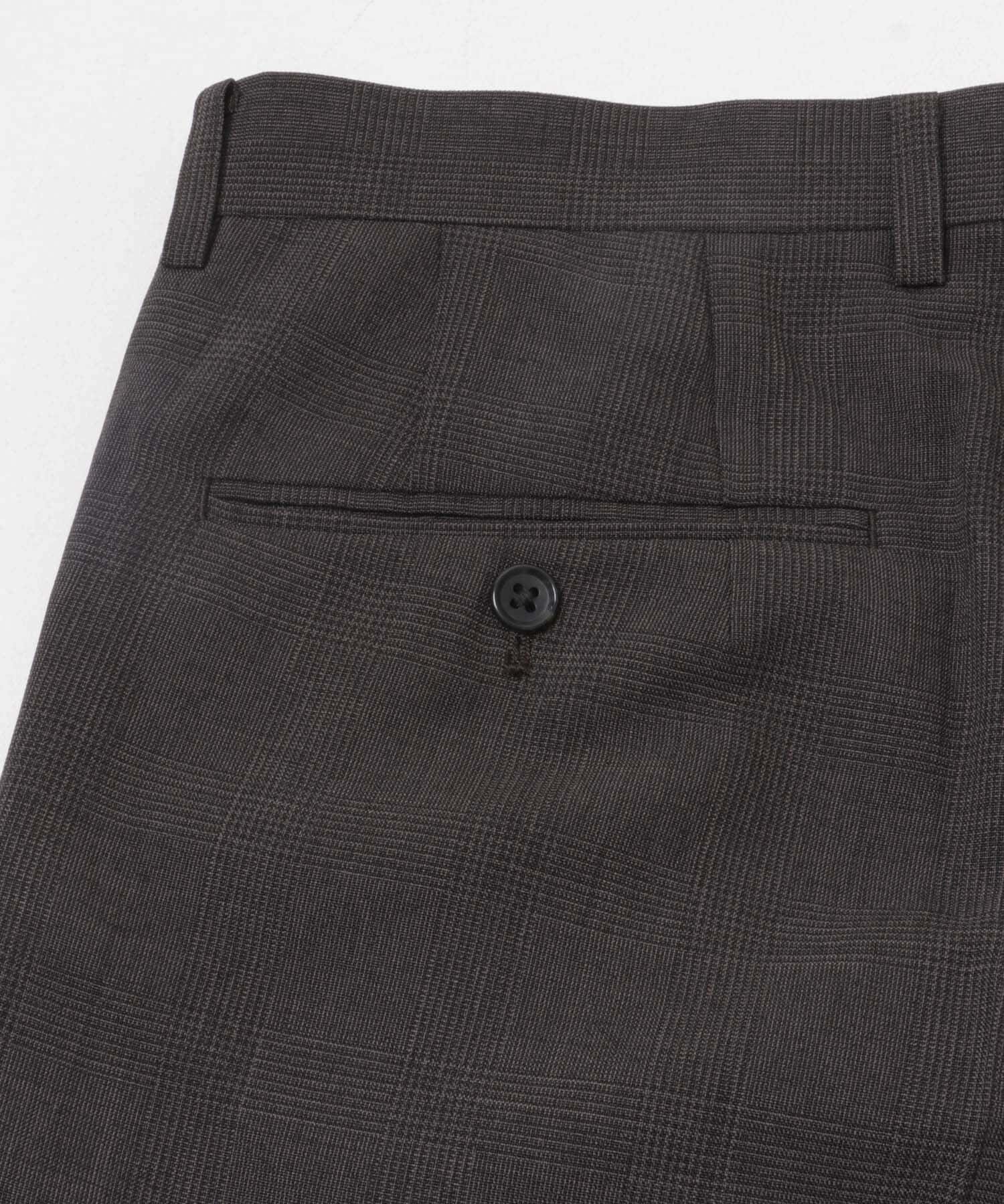 URBAN RESEARCH DOORS「LIFE STYLE TAILOR　ウーリーノグレンチェック2タックパンツ」|スラックス|