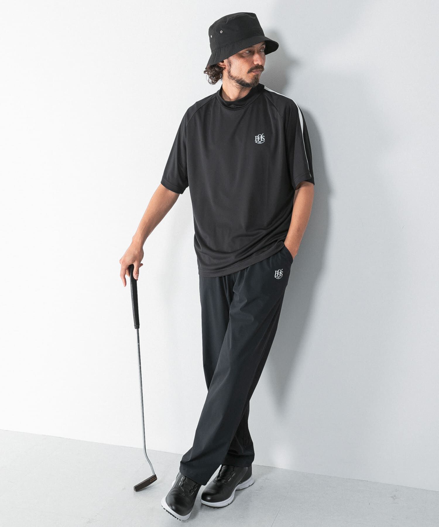 Sonny Label 「OOPS　吸水速乾ラインモックネックTシャツ」|Tシャツ・カットソー|