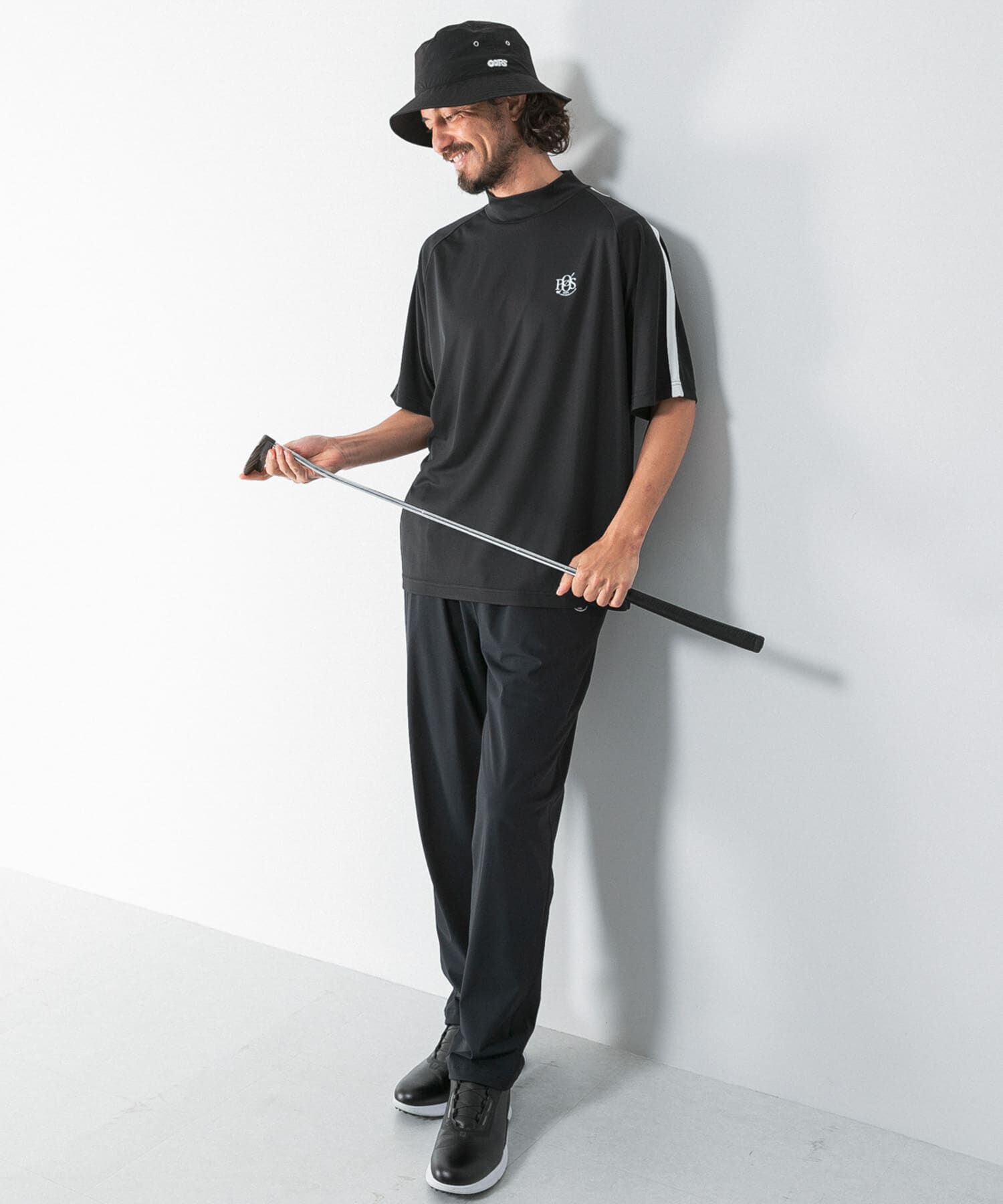 Sonny Label 「OOPS　吸水速乾ラインモックネックTシャツ」|Tシャツ・カットソー|