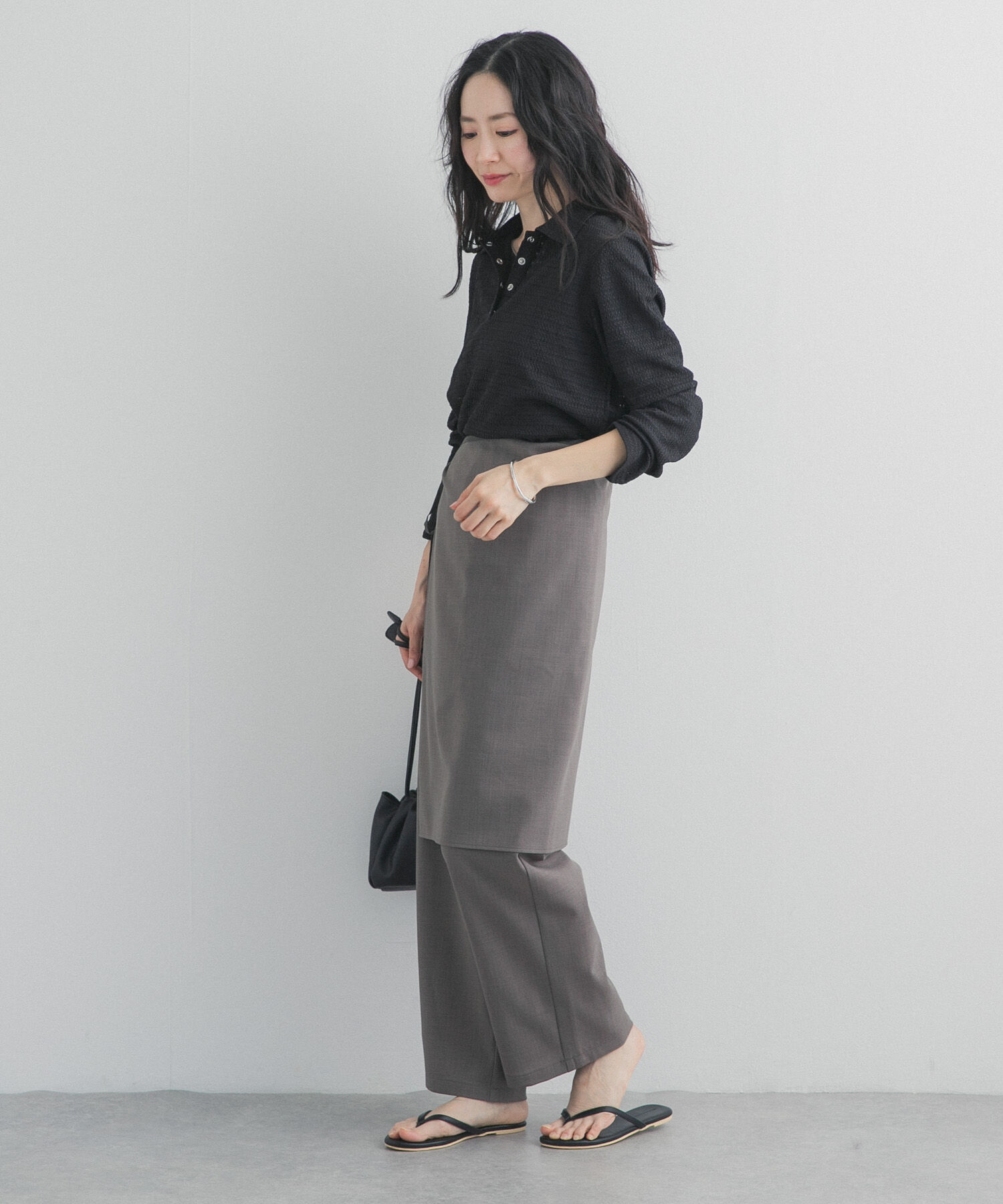 URBAN RESEARCH DOORS「ラップレイヤードストレートパンツ」|その他|