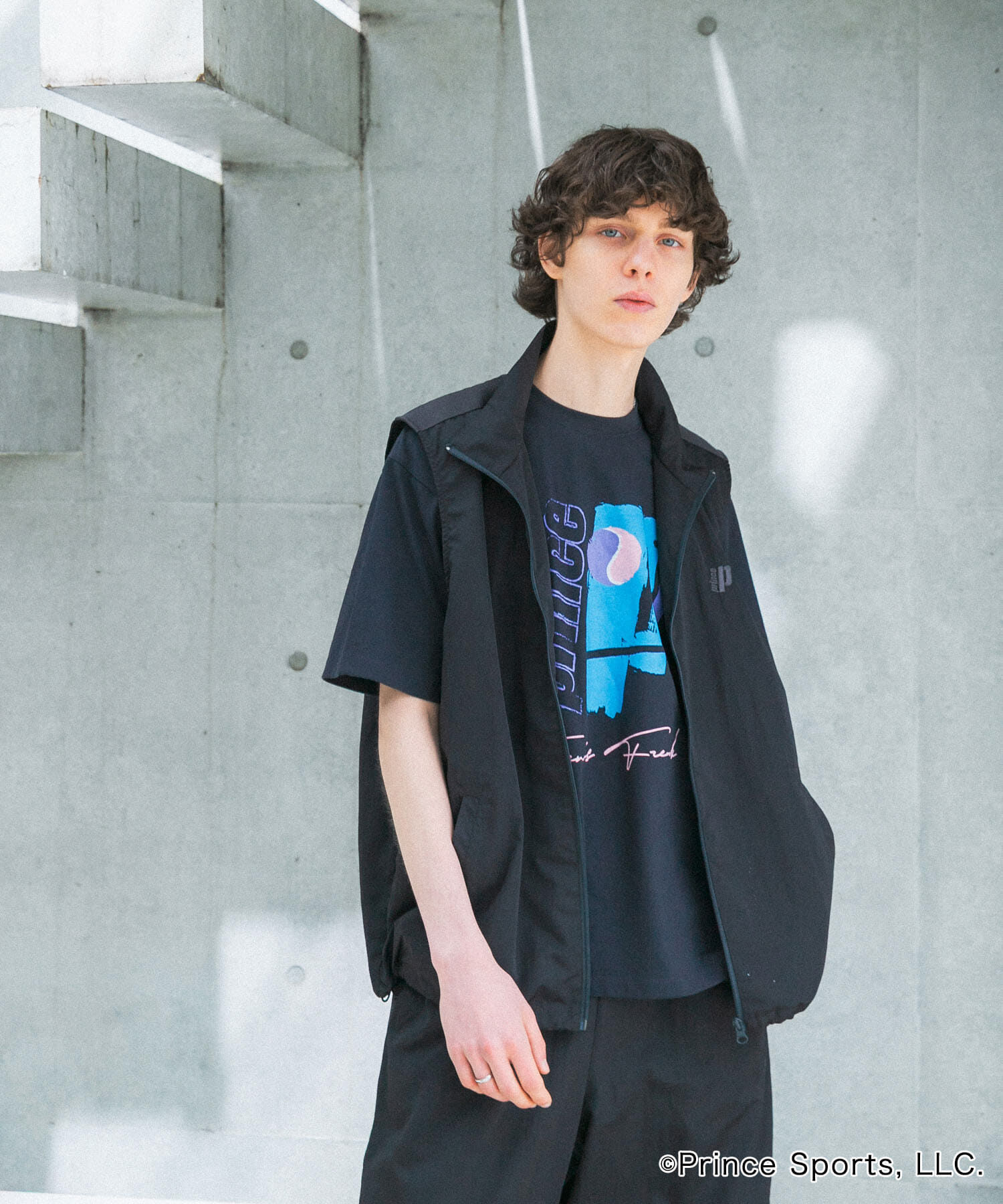 SENSE OF PLACE by URBAN RESEARCH「『別注』prince　トラックベスト」|ノーカラーコート|