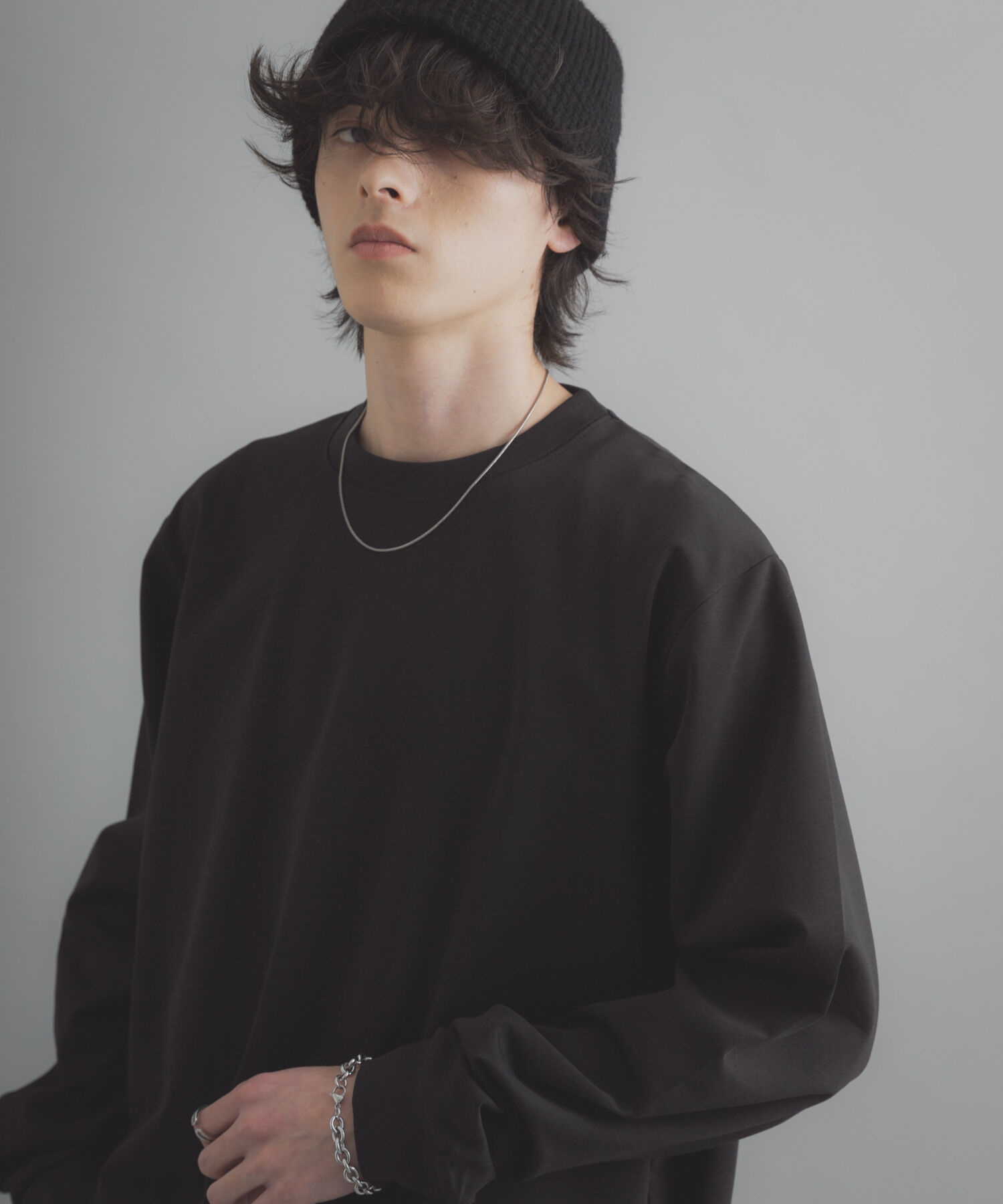 SENSE OF PLACE by URBAN RESEARCH「『XLサイズ/WEB限定』コンフォートロングTシャツ」|Tシャツ・カットソー|ブラック