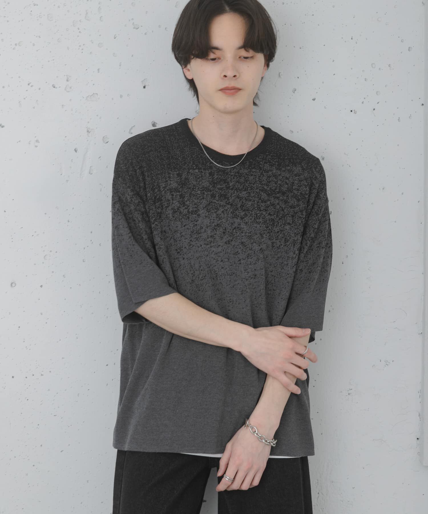 SENSE OF PLACE by URBAN RESEARCH「『洗濯可』エクストラルーズスプラッシュニットTシャツ」|ニット・セーター|