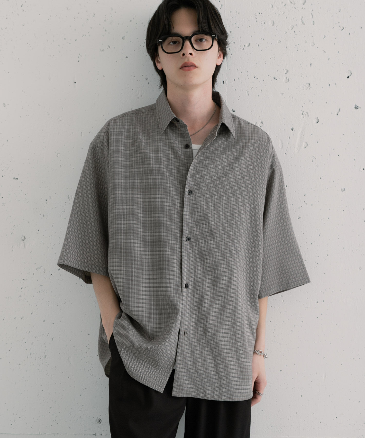 SENSE OF PLACE by URBAN RESEARCH「マイクロチェックエクストラルーズショートスリーブシャツ」|シャツ・ブラウス|