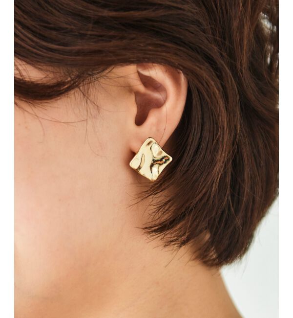 le.coeur blanc「ニュアンススクエアピアス」|ピアス|