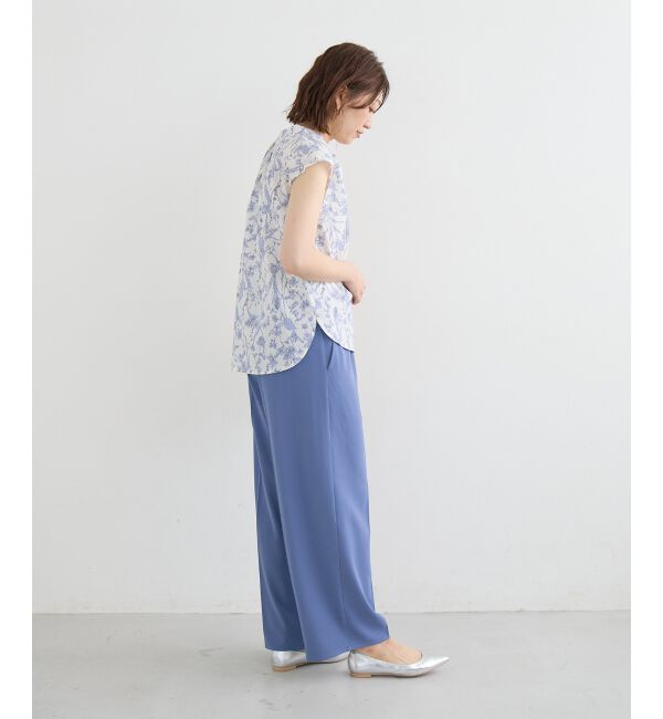  「ローンボタニカルプリントフレンチブラウス」|シャツ・ブラウス|