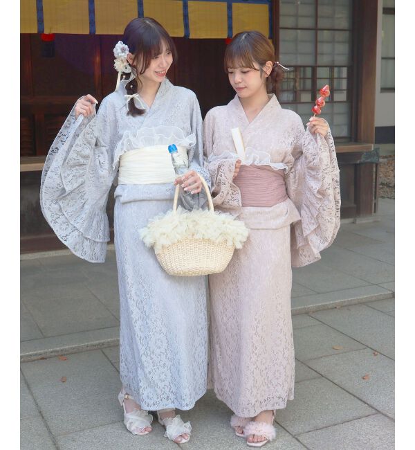 「ワンピにもなるレース浴衣セット」|その他|