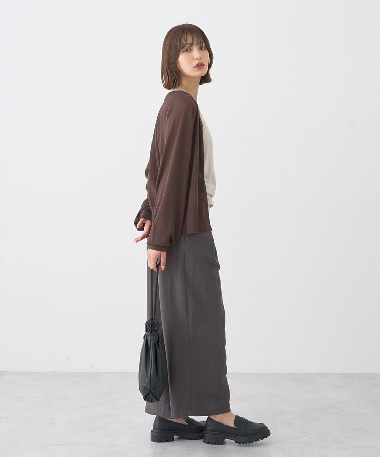 earth music&ecology「【接触冷感】キーネックシアーカーディガン」|カーディガン|