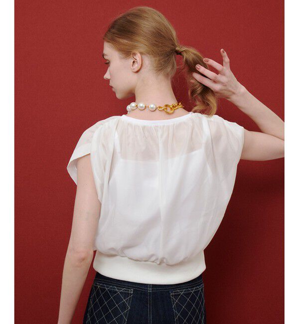 LOULOU WILLOUGHBY「【LOULOU WILLOUGHBY】キャミソールドッキングプルオーバー」|Tシャツ・カットソー|