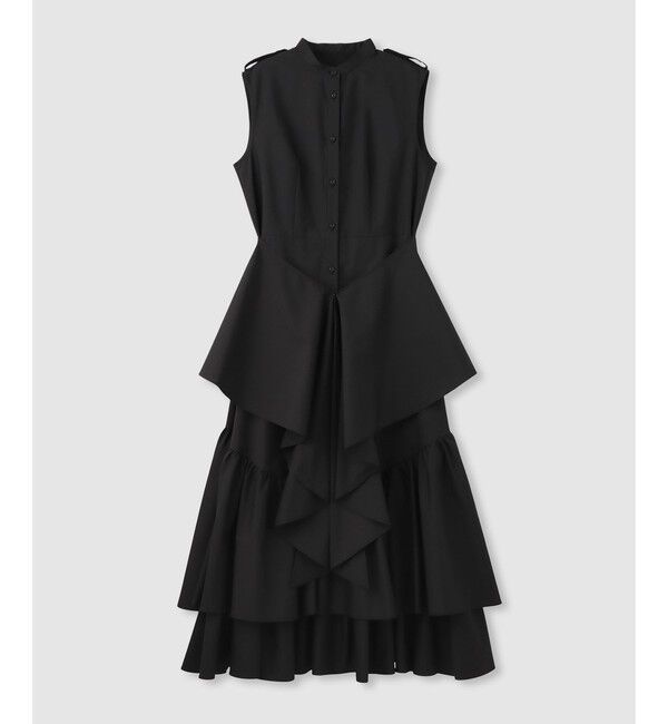 LOULOU WILLOUGHBY「【LOULOU WILLOUGHBY】レイヤードレープワンピース」|ワンピース|