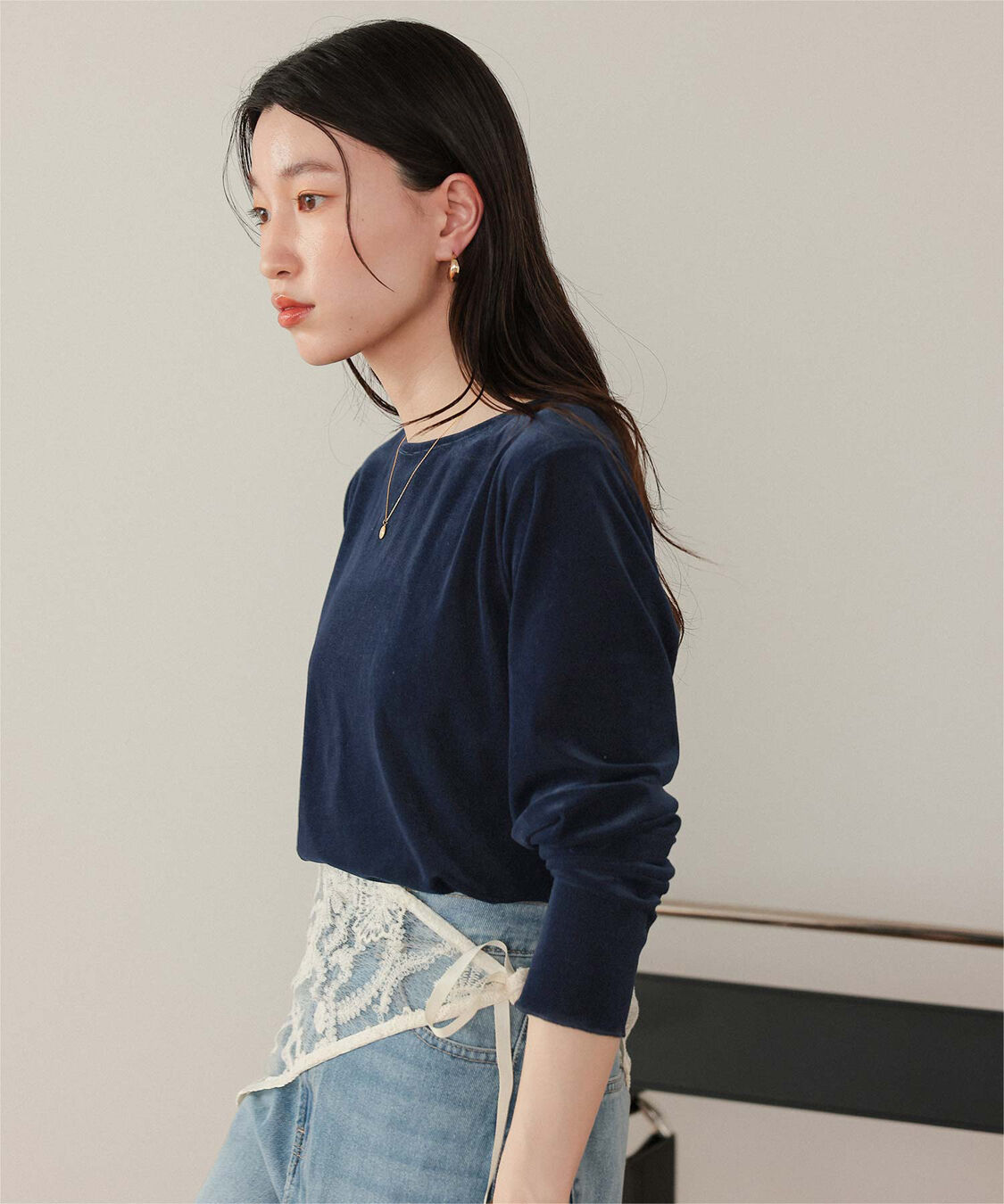 titivate「シアーベロアロングTシャツ」|Tシャツ・カットソー|