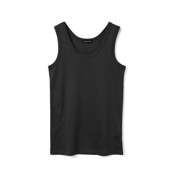 mizuiro ind「mizuiro ind ベーシックタンクトップ」|Tシャツ・カットソー|ブラック