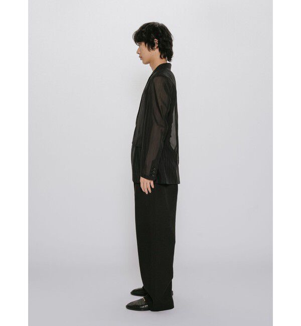 MIDIUMISOLID「MIDIUMISOLID Men&rsquo;s シアーストライプジャケット」|テーラードジャケット|