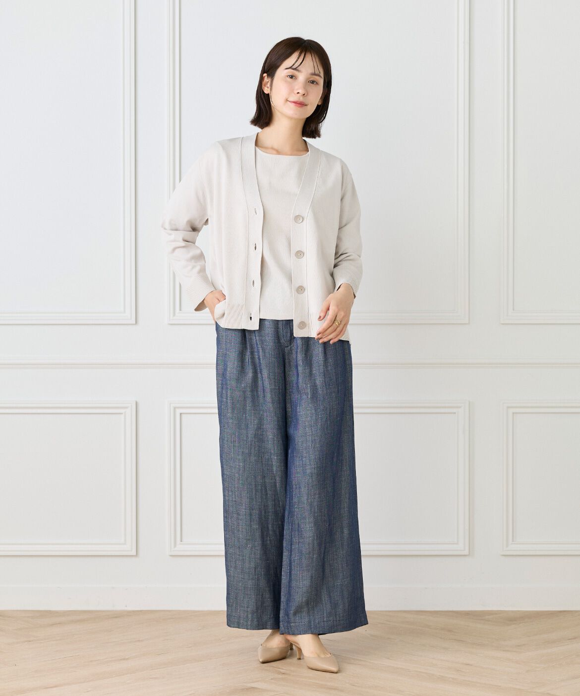 Le Souk「《大きいサイズ》ボートネックプルオーバー」|ニット・セーター|
