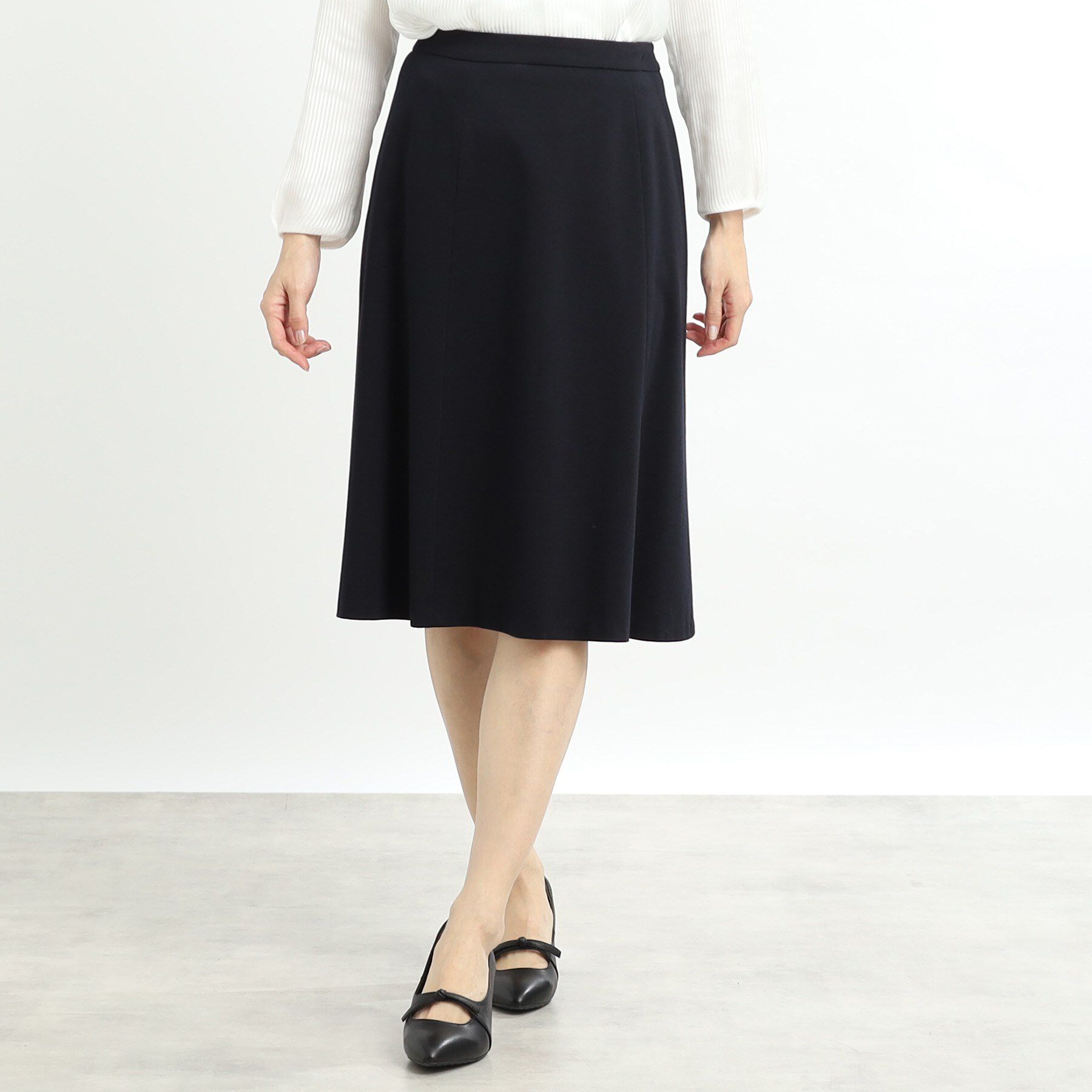 Reflect「【SS-4Lサイズ／洗える】匠ソフトフレアスカート」|スカート|