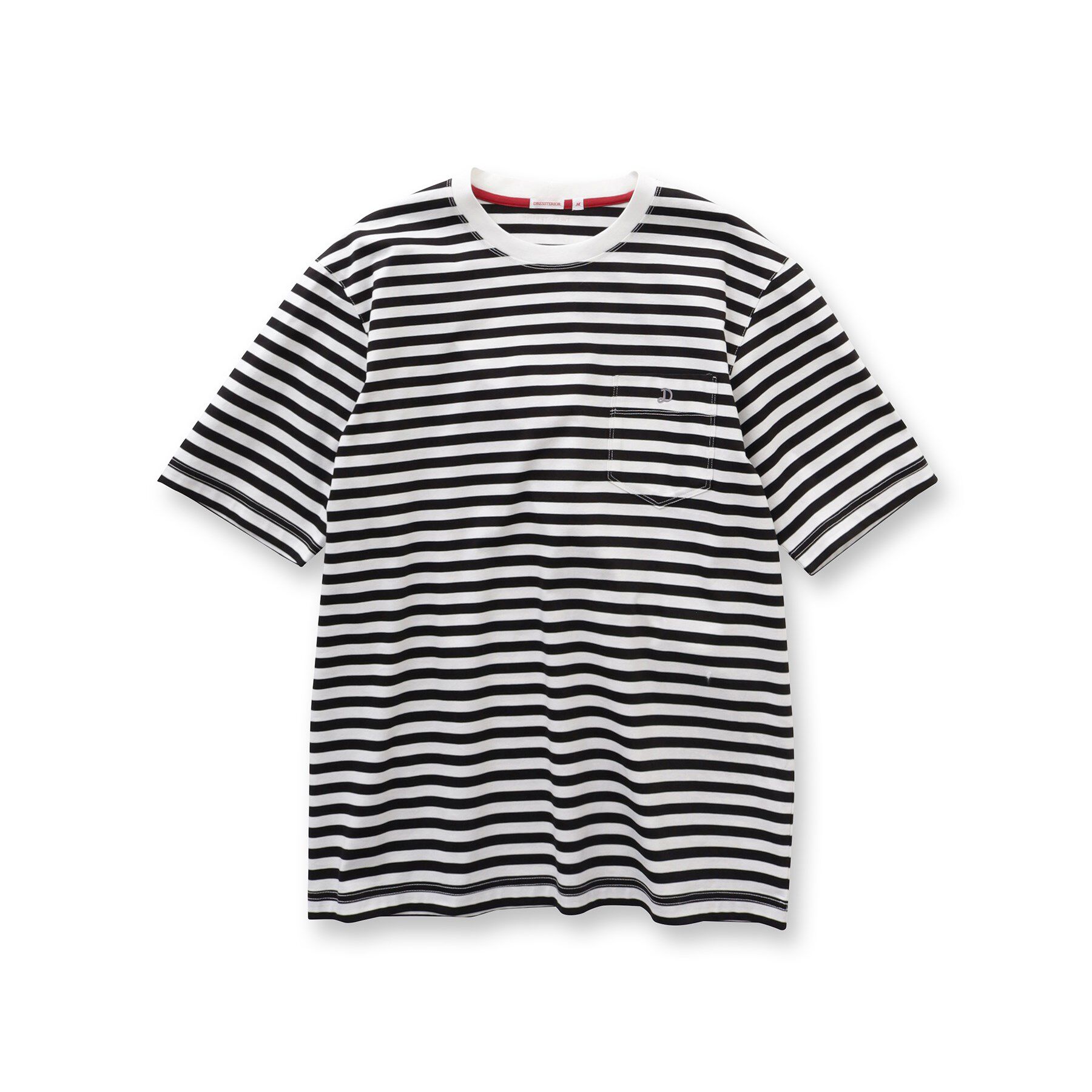 DRESSTERIOR「【接触冷感/抗菌防臭/消臭】ICE CLEAR COTTON ボーダーポケットTシャツ」|Tシャツ・カットソー|