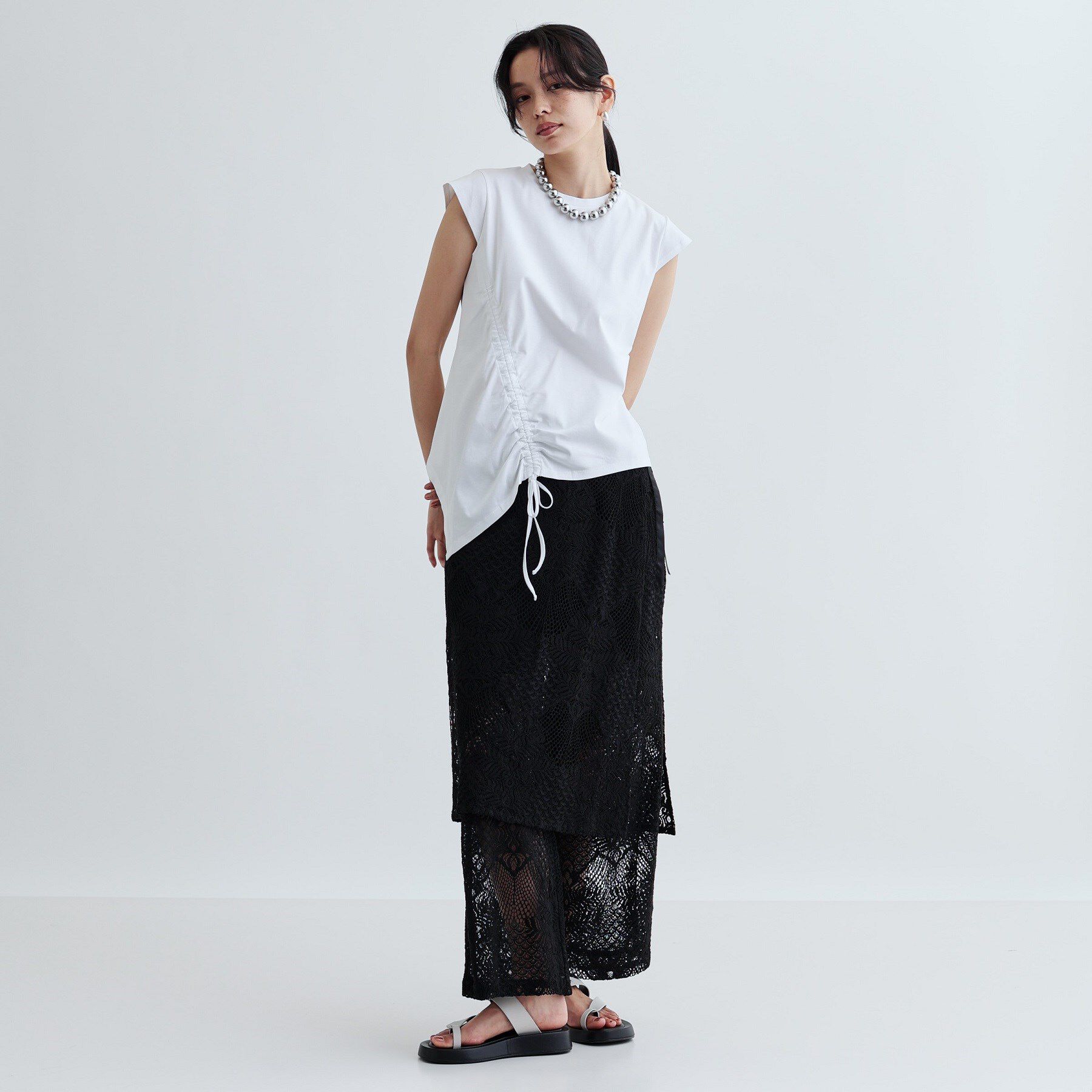 GALLEST「イレギュラーシャーリングヘムカットソー」|Tシャツ・カットソー|